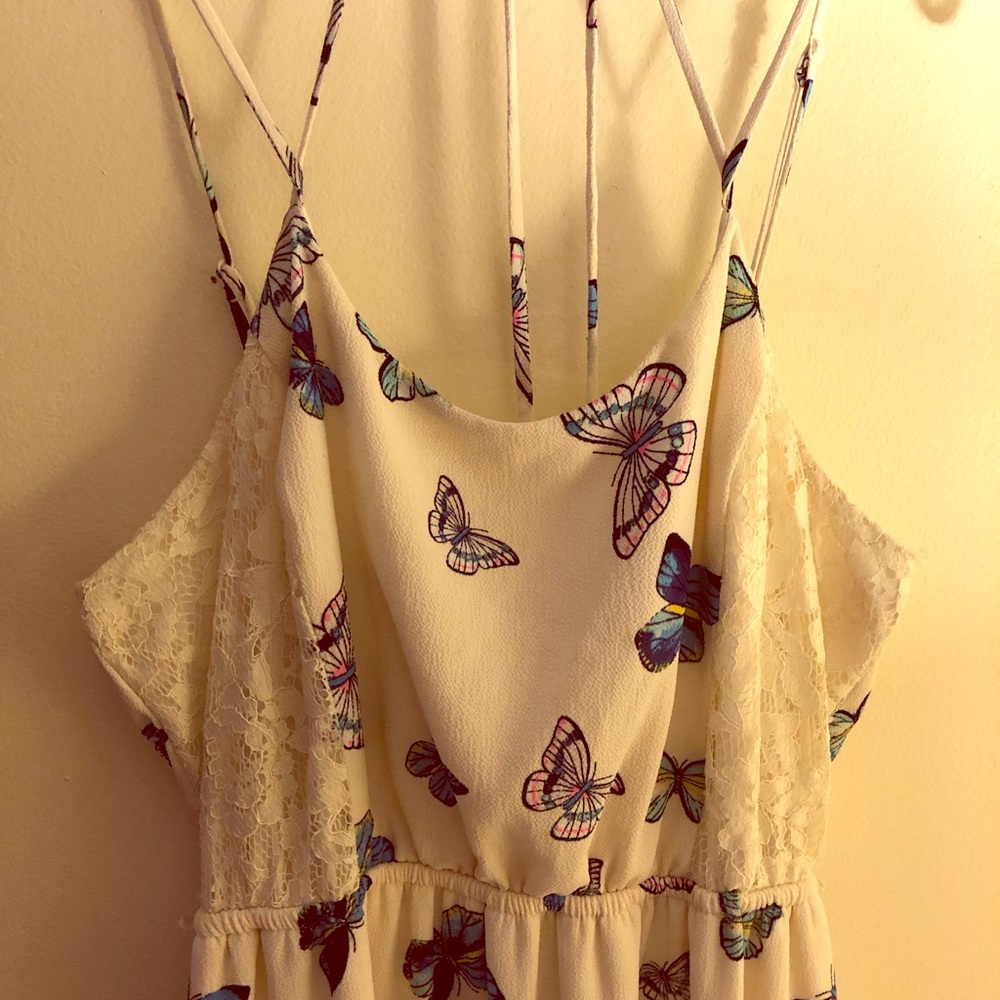 Candies butterfly and lace maxi dress